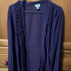 Worthington Deep Purple Blouse